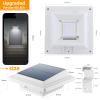 UniqueFire Outdoor Solar Gutter Lights, 40 LEDs Outdoor Solar Fence Lights Outdoor Waterproof Security Lamps for Eaves Garden Landscape Walkway view 4