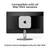 HumanCentric Mount Compatible with Mac mini, Custom Mount Adapter for Wall, Rack, Under Desk, Behind Monitor, 75x75mm and 100x100mm VESA Patterns, Does Not Work with 2024 M4 Mac mini view 3