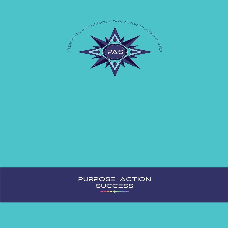 PURPOSE-ACTION-SUCCESS Notebook | Journal PAS NOTEBOOK | PAS JOURNAL | TURQUOISE