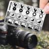 Batbaileys Productions Photographer's Cheat Card (Aperture, Shutter Speed and ISO) - Manual Photography Cheat Sheet for Nikon, Canon and Sony Camera. view 1