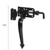National Hardware N178-616 27 Ornamental Gate Latches in Black, to 3" view 2