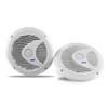 Pyle 6.5 Inch Dual Marine Speakers - IP44 Waterproof and Weather Resistant Outdoor Audio Stereo Sound System with Built-in Led Lights, 150 Watt Power and Polypropylene Cone - 1 Pair (White) view 4