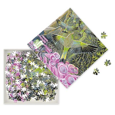Adult Jigsaw Puzzle Annie Soudain: Foxgloves and Finches: 1000-Piece Jigsaw Puzzles
