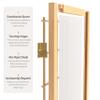 2 ft. Short Desktop Window Pane Shoji Screen - Natural - 3 Panels view 4