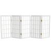 2 ft. Short Desktop Window Pane Shoji Screen - White - 5 Panels view 1