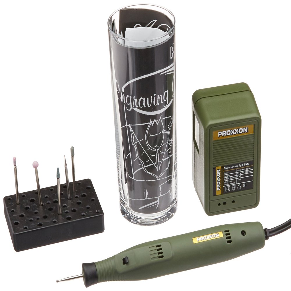Proxxon 38635 Complete Glass Engraving Set
