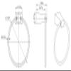 American Imaginations AI-13457 Towel Ring, Double Robe Hook and A Multi-Rod Towel Rack Accessory Set, Chrome Plated view 2