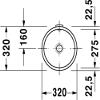 Duravit Architec Undermount Bathroom Sink 0319270000 White view 3