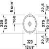Duravit Architec Undermount Bathroom Sink 0319270000 White view 4