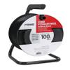 Prime CR003000 Portable Cord Reel with Metal Stand, Black, Holds 100-Ft of Cord view 2
