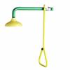 Speakman SE-227 Lifesaver Horizontal Supply Emergency Shower for Dangerous Worksites, Yellow/Green view 1