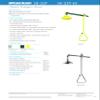 Speakman SE-227 Lifesaver Horizontal Supply Emergency Shower for Dangerous Worksites, Yellow/Green view 3