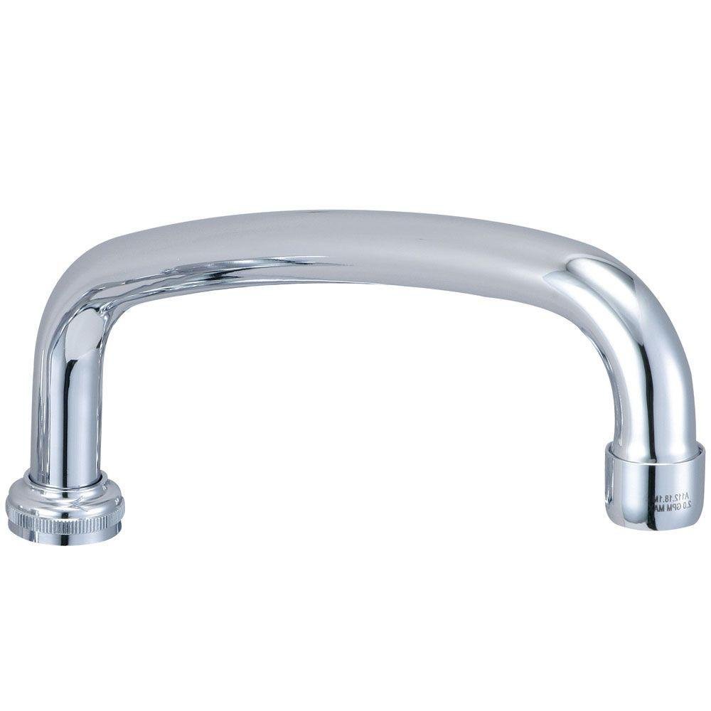 Central Brass SU-363-RA 8 inch Swivel Tube Spout with Aerator,