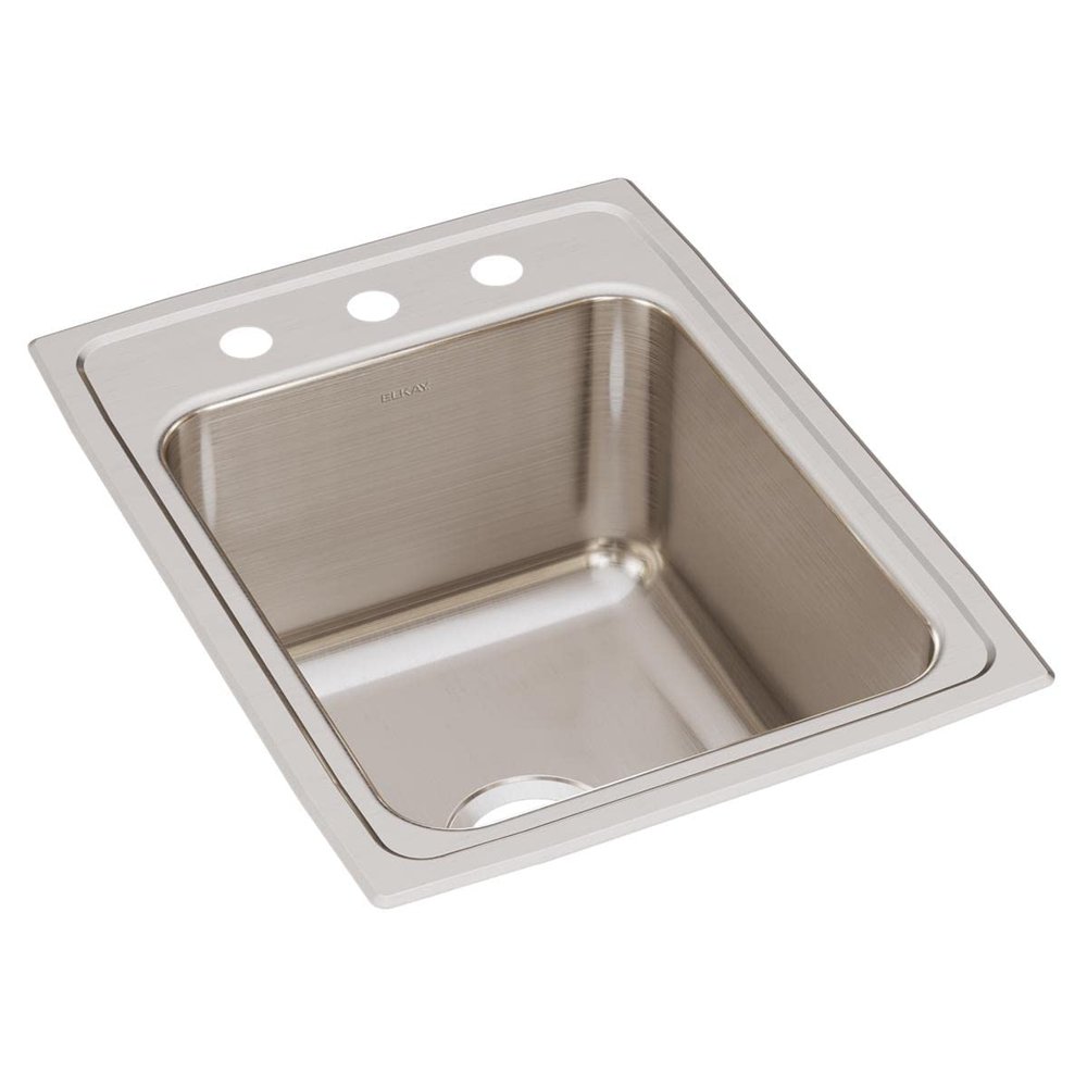 Elkay Lustertone DLR1722103 Single Bowl Top Mount Stainless Steel Sink