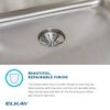 Elkay Lustertone DLR1722103 Single Bowl Top Mount Stainless Steel Sink view 4