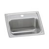 Elkay Lustertone BLR151 Single Bowl Top Mount Stainless Steel Bar Sink view 1