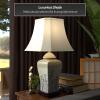 Red Lantern 26" Blue & White Spring Forest Porcelain Vase Lamp view 2
