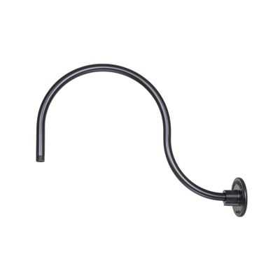 Millennium RGN24-ASB Transitional Goose Neck from R Series Collection in Black Finish