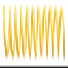Spiral Coil Binding Spines 8mm x 381mm, Yellow, 100/Pack view 1