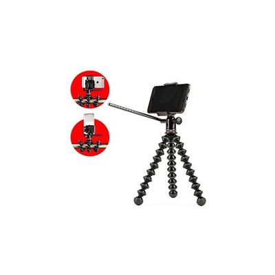 Joby GripTight PRO Video GorillaPod Stand: Pan & Tilt Video Tripod Head and GorillaPod for Smartphones from iPhone SE to iPhone 8 Plus, Google Pixel, Samsung Galaxy S8 and More