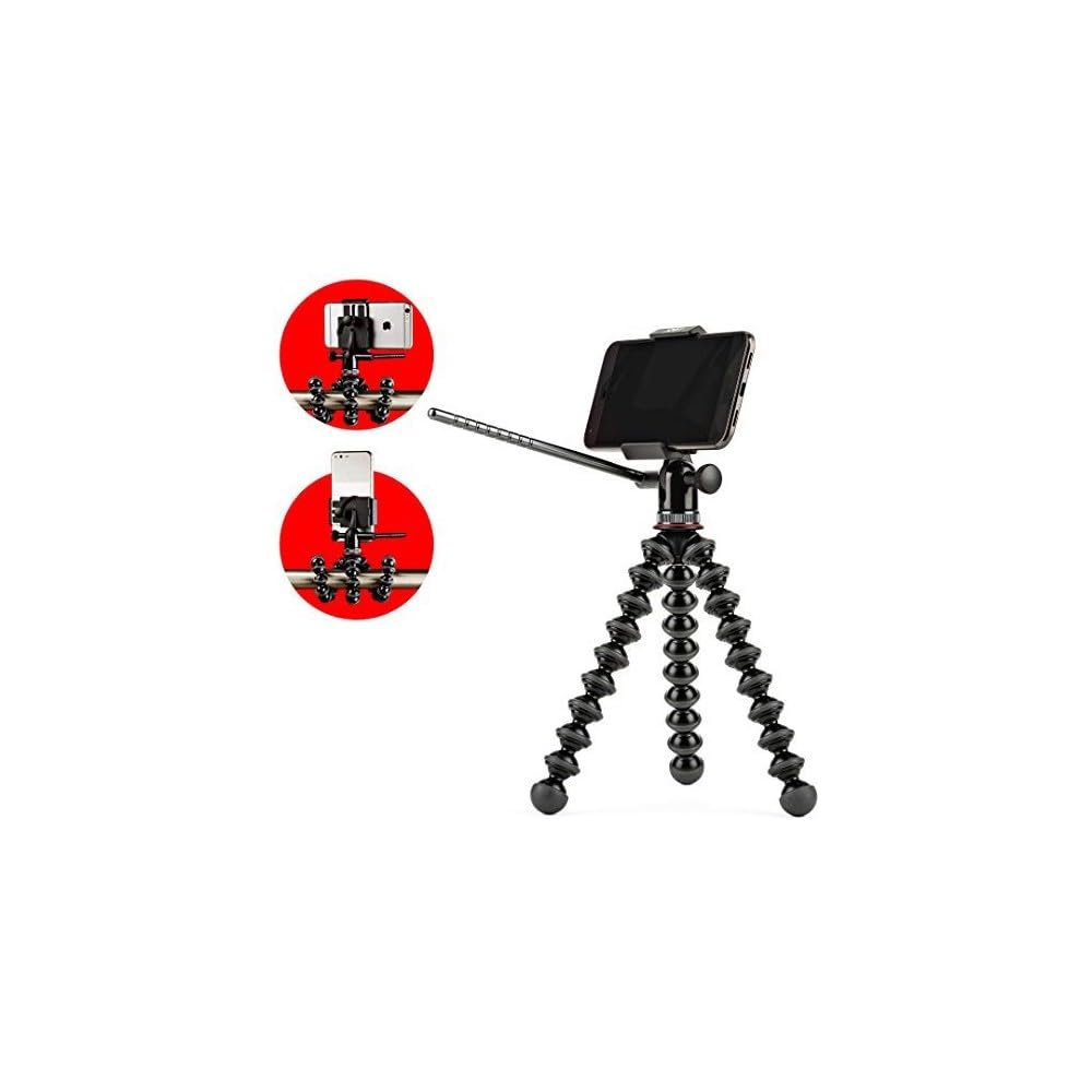 Joby GripTight PRO Video GorillaPod Stand: Pan & Tilt Video Tripod Head and GorillaPod for Smartphones from iPhone SE to iPhone 8 Plus, Google Pixel, Samsung Galaxy S8 and More