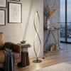 Brightech Twist Floor Lamp, Bright Tall Lamp for Offices, Modern LED Spiral Lamp for Living Rooms, Dimmable Standing Lamp with Sturdy Base for Bedroom Reading, Great Living Room Decor - Black view 3
