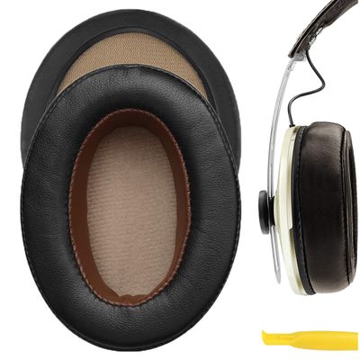 Geekria QuickFit Replacement Ear Pads for Sennheiser Momentum 2.0 Over-Ear Headphones Ear Cushions, Repair Parts (Dark Brown)