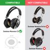 Geekria QuickFit Replacement Ear Pads for Sennheiser Momentum 2.0 Over-Ear Headphones Ear Cushions, Repair Parts (Dark Brown) view 3