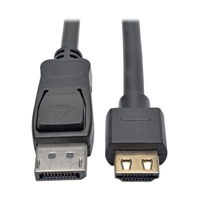 Tripp Lite DisplayPort 1.2a to HDMI Adapter Cable, Active with Gripping HDMI Plug M/M DP 4K, 6' (P582-006-HD-V2A)