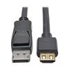 Tripp Lite DisplayPort 1.2a to HDMI Adapter Cable, Active with Gripping HDMI Plug M/M DP 4K, 6' (P582-006-HD-V2A) view 1