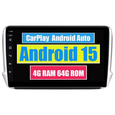 RoverOne Android System Car Stereo GPS for Peugeot 2008 208 with CarPlay Navigation Radio Bluetooth WiFi USB