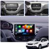 RoverOne Android System Car Stereo GPS for Peugeot 2008 208 with CarPlay Navigation Radio Bluetooth WiFi USB view 3