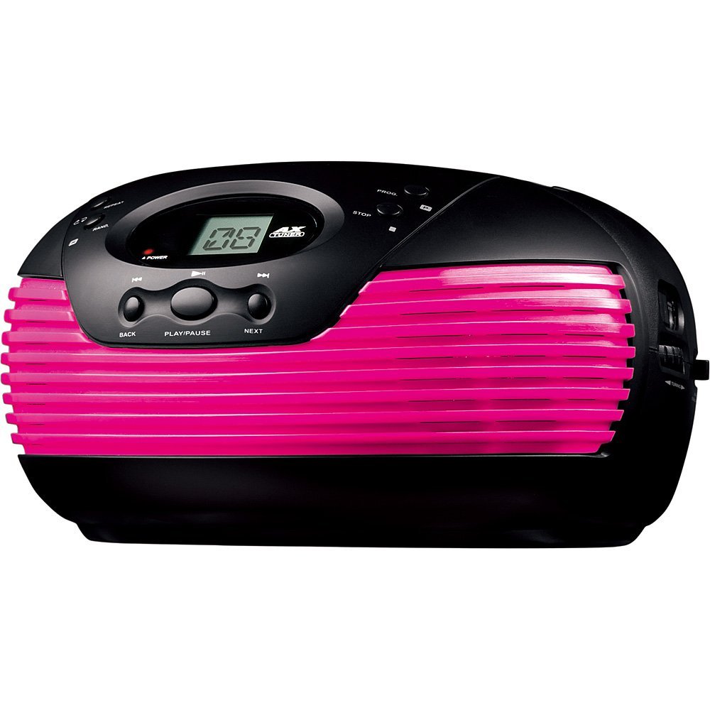 Coby Portable Cd Player & AM/FM Radio Tuner Mega Bass Reflex Stereo Sound System Plus 6ft Aux Cable to Connect Any Ipod, Iphone or Mp3 Digital Audio Player