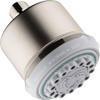 hansgrohe Clubmaster 4-inch Easy Clean Easy Install Showerhead Modern 3-Spray Full, Pulsating Massage, Soft spray with QuickClean in Brushed Nickel, 28496821 view 1
