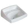 American Standard 0356.421.020 Lucerne Wall-Mount Lavatory Sink with Center Faucet Hole, White view 1