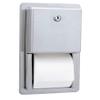 BOBRICK 3888 ClassicSeries Stainless Steel Recessed Multi-Roll Toilet Tissue Dispenser, Satin Finish, 12-1/2" Height, 7-9/16" Width 2-15/16" Depth view 1