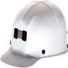 MSA 91522 Comfo-Cap Safety Hard Hat with Staz-on Pinlock Suspension | Polycarbonate Shell, Non-Slotted W/ Lamp Bracket and Cord Holder - Standard Size in White view 1