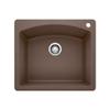 BLANCO, Caf Brown 440208 DIAMOND SILGRANIT Drop-In or Undermount Kitchen Sink, 25" X 22" view 1