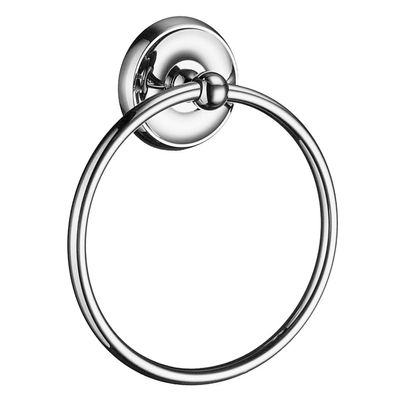 Smedbo SME, Polished Chrome K244 Towel Ring, 4.1 x 15.5 x 19.6 cm