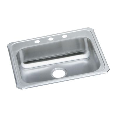 Elkay GECR25213 Celebrity Single Bowl Drop-in Stainless Steel Sink