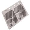 STERLING 11402-4-NA Southhaven 33-inch by 22-inch Top-mount Double Equal Bowl Kitchen Sink, Stainless Steel view 1