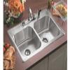 STERLING 11402-4-NA Southhaven 33-inch by 22-inch Top-mount Double Equal Bowl Kitchen Sink, Stainless Steel view 2