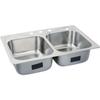 STERLING 11402-4-NA Southhaven 33-inch by 22-inch Top-mount Double Equal Bowl Kitchen Sink, Stainless Steel view 3