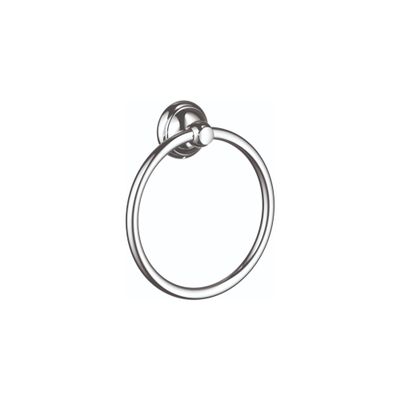 hansgrohe -Towel Ring Timeless 7-inch Classic Holder in Chrome, 06095000
