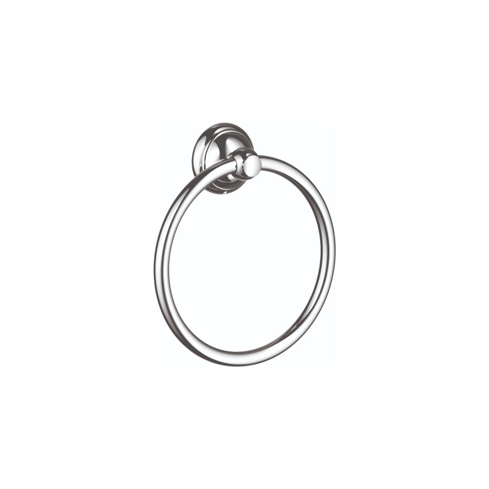 hansgrohe -Towel Ring Timeless 7-inch Classic Holder in Chrome, 06095000