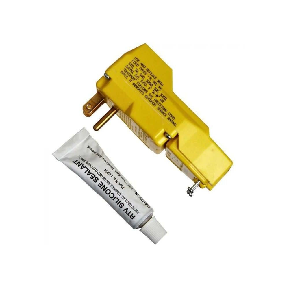 Southwire 120V/15A Right Angle User Attachable GFCI Plug, Yellow