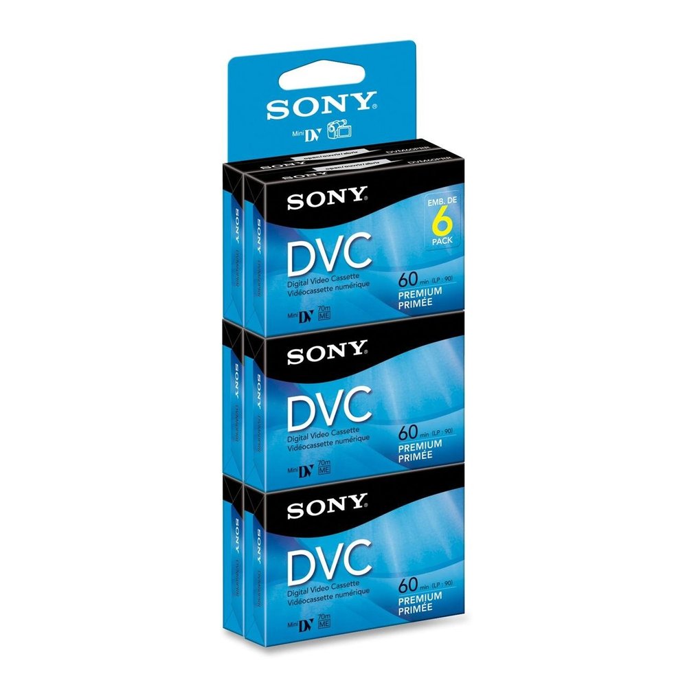 Sony DVM60PRR/6 Premium Digital Video Cassette Brick - 6 Pack