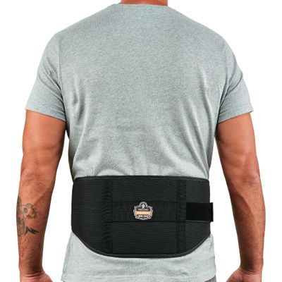 Ergodyne ProFlex 1500 Weight Lifters Style Back Support Belt, Small, Black