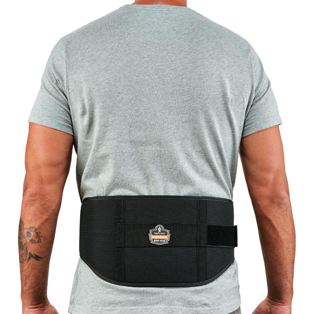 Ergodyne ProFlex 1500 Weight Lifters Style Back Support Belt, Small, Black