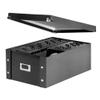 Snap-N-Store CD Storage Box - Pack of 1/2 - Durable Disc Holder with Lid to Store for Discs (1 Pack - Doublewide CD, Black) view 3